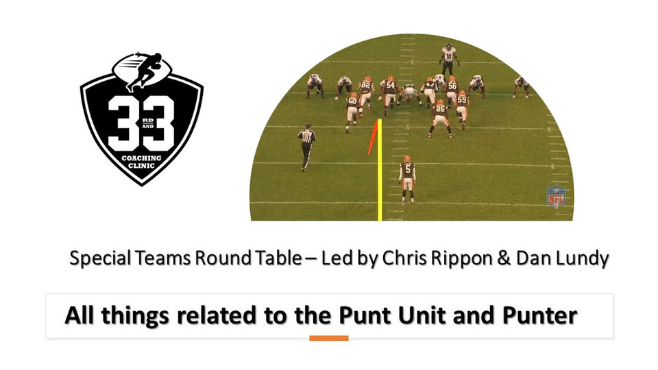 All things related to the Punt Unit and Punter